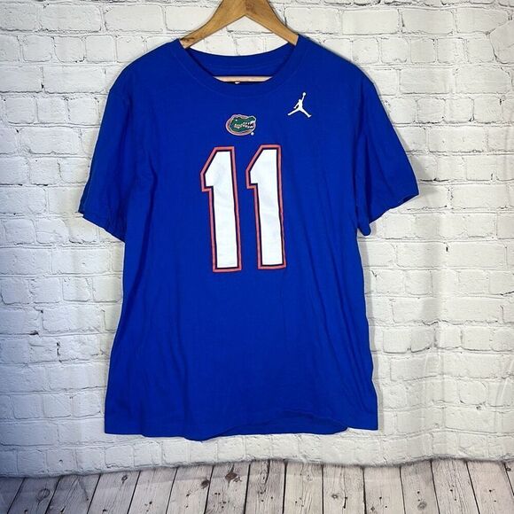 Jordan Men's Kyle Trask Royal Florida Gators #11 Tshirt Short sleeve size L Larg - Picture 1 of 5